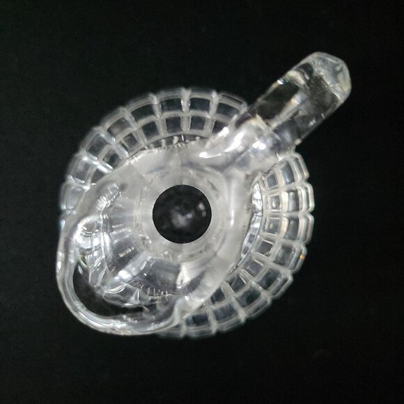 Vintage Duncan & Miller Block Pattern Glass Cruet With Mismatched Stopper - Picture 7 of 8